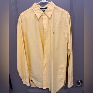 Polo Ralph Lauren Button up collard shirt with  colored logo